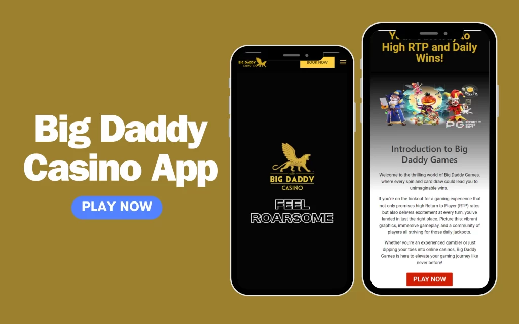 Big daddy casino app banner